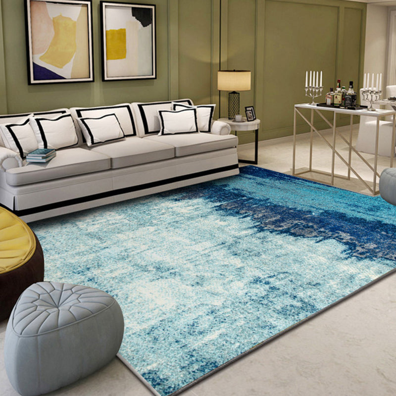Industrieller Stil Wohnzimmer Teppich Bunt Expressionismus Teppich Synthetisch Rutschfest Tierfreundlich Maschinenwaschbarer Teppich