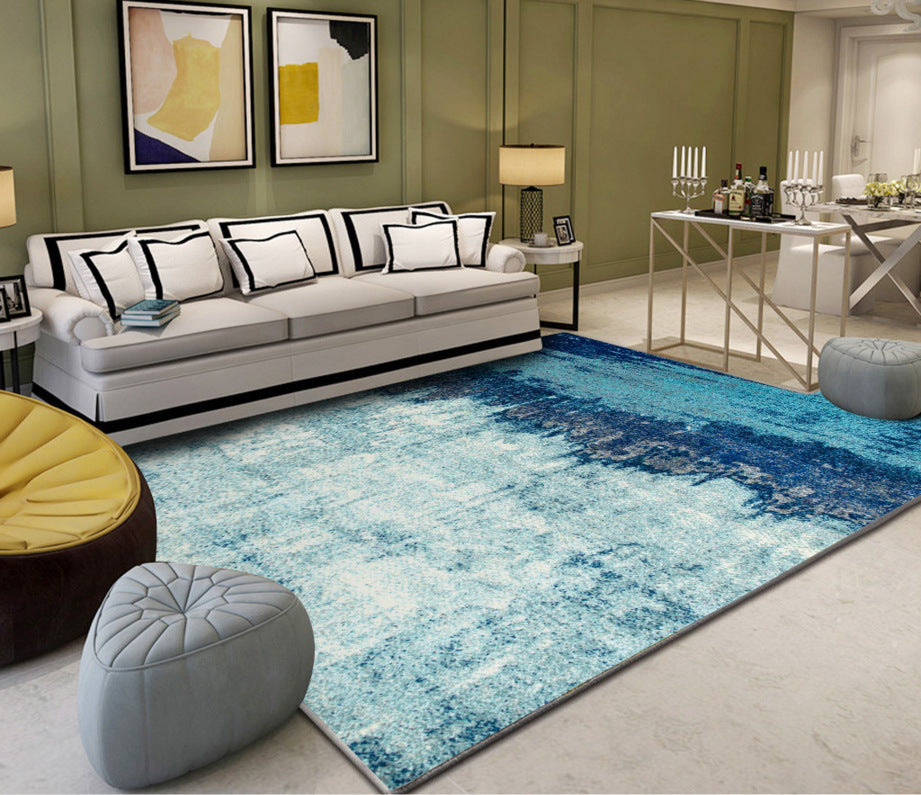 Industrieller Stil Wohnzimmer Teppich Bunt Expressionismus Teppich Synthetisch Rutschfest Tierfreundlich Maschinenwaschbarer Teppich