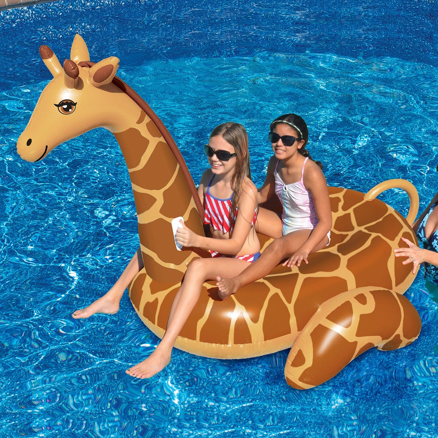 Unisex Aufblasbarer Giraffen-Schwimmtier Brehn