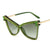 Damen extravagante Oversize-Sonnenbrille mit Schmucksteinen Brehn