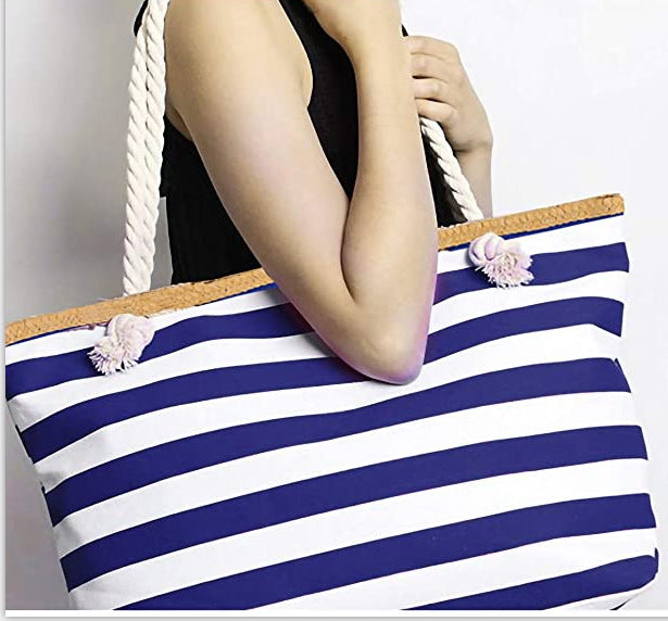Lässige Streifen-Tasche Brehn