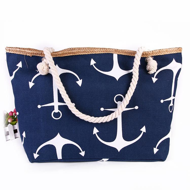 Strandtasche mit Maritimen Ankerdesign Brehn