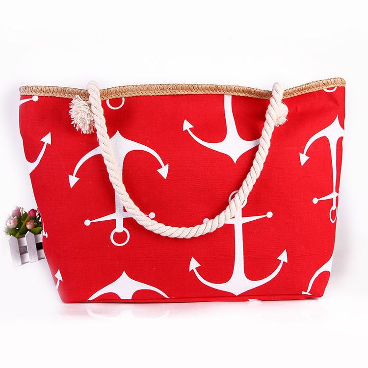 Strandtasche mit Maritimen Ankerdesign Brehn