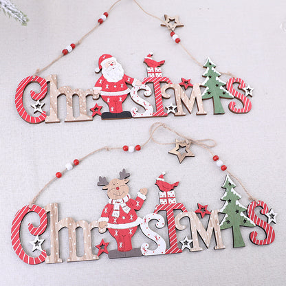 Festliche Holz Weihnachtsdekoration Schild