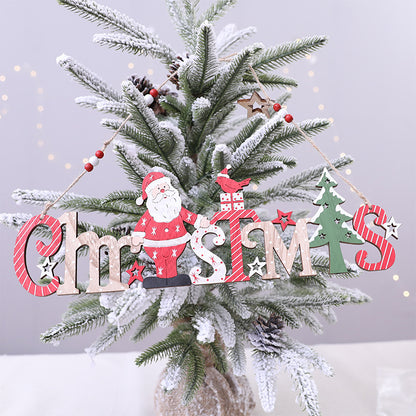 Festliche Holz Weihnachtsdekoration Schild