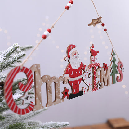 Festliche Holz Weihnachtsdekoration Schild