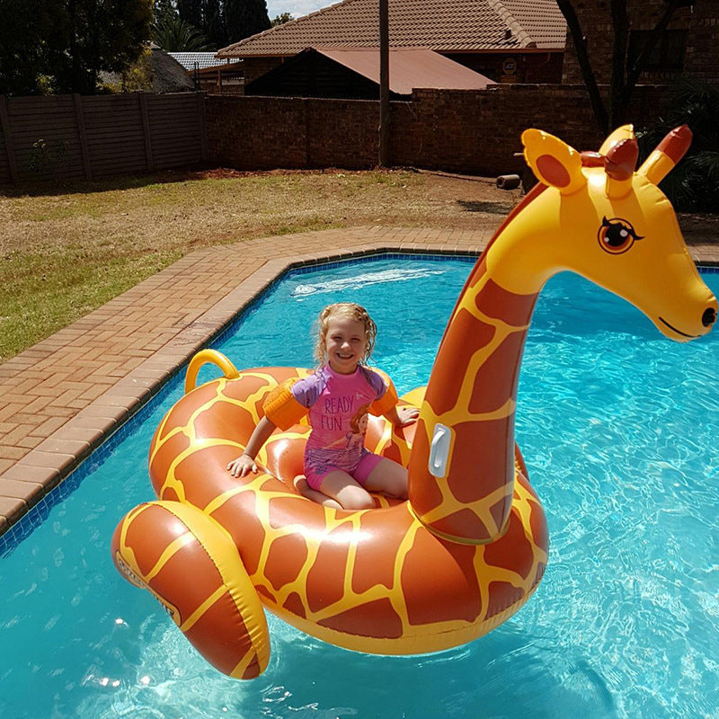 Unisex Aufblasbarer Giraffen-Schwimmtier Brehn