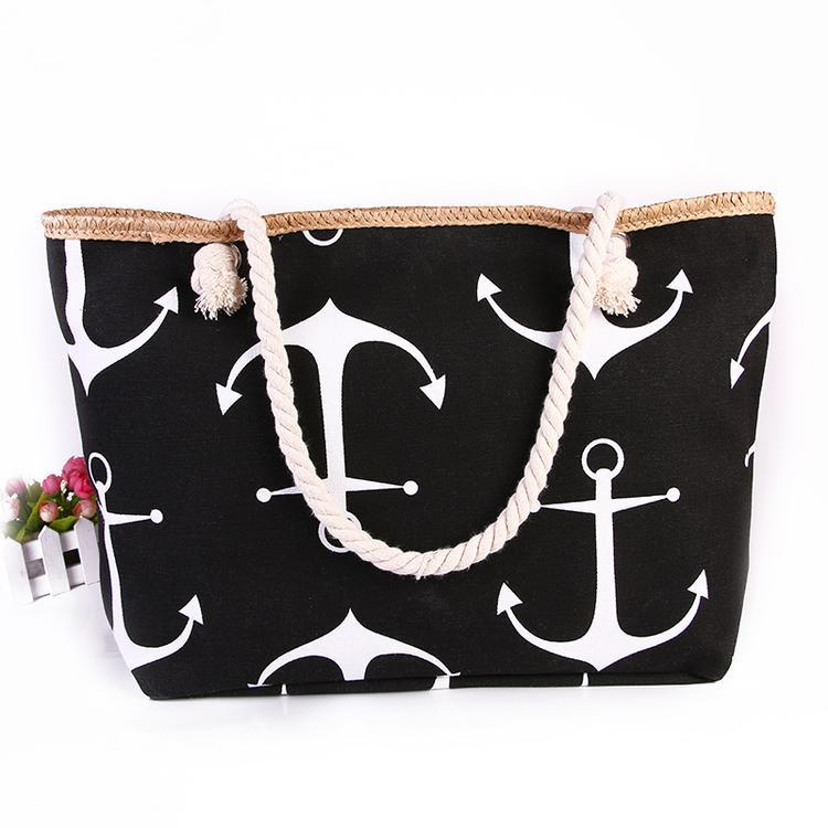 Strandtasche mit Maritimen Ankerdesign Brehn