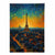 Farbenfroher Kunstdruck eines Gemäldes von Paris bei Sonnenuntergang