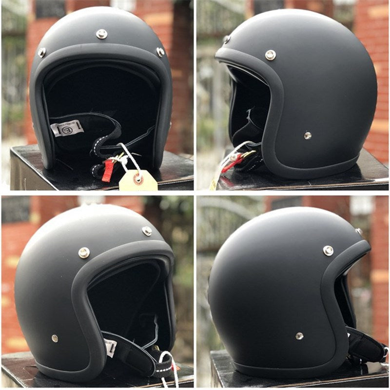 Retro Open-Face Motorradhelm Brehn