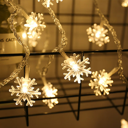 Schneeflocken Lichterkette