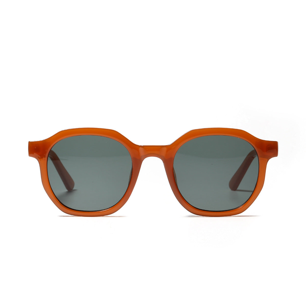 Damen stylische Sonnenbrille mit klarem Rahmen und polarisierten Gläsern Brehn