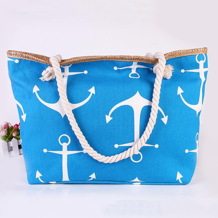 Strandtasche mit Maritimen Ankerdesign Brehn