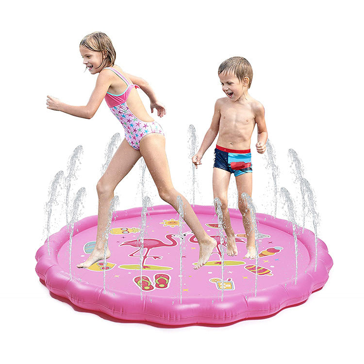 Unisex Spritzende Wasser-Spielmatte mit Meerestieren Brehn