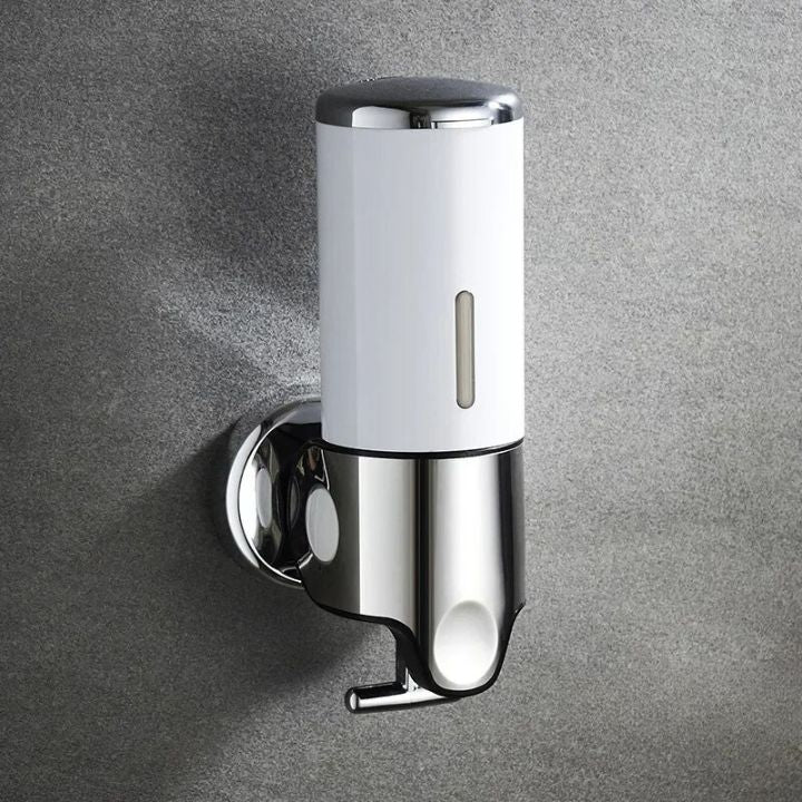 Wandseifenspender | SudsStation Badezimmer-Organizer | Edelstahl & ABS | 500 ml | Set mit 1–3 Stück