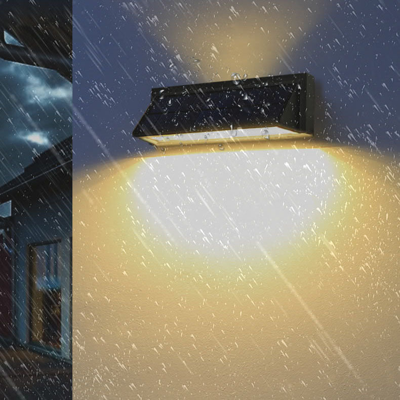 Outdoor Solar Waterproof Rechteckige Schräg LED Patio Wandlampe | Brehn