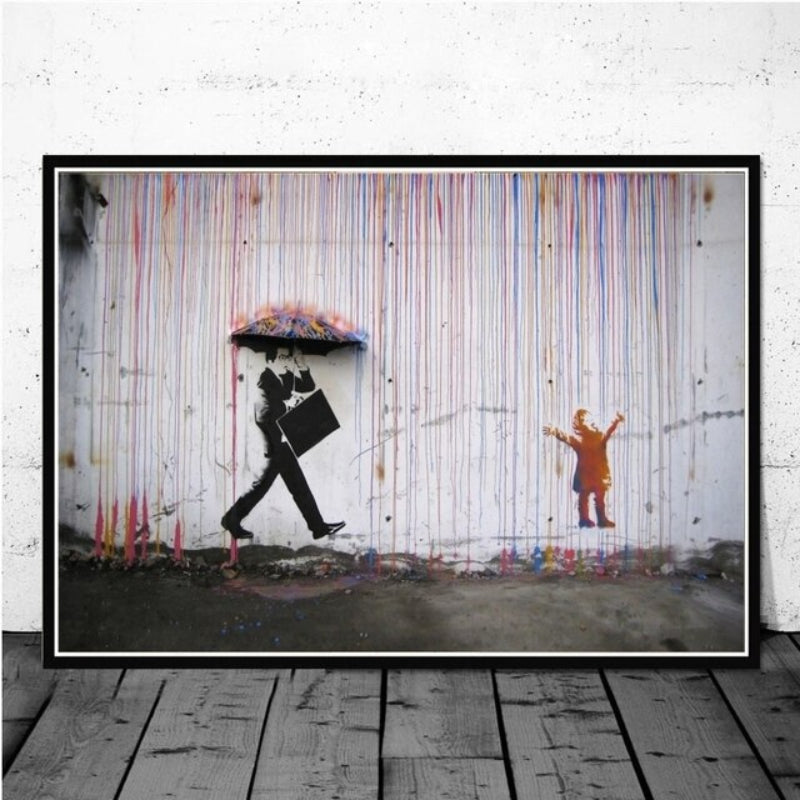 Street-Art-Pop-Graffiti – Leinwandbild