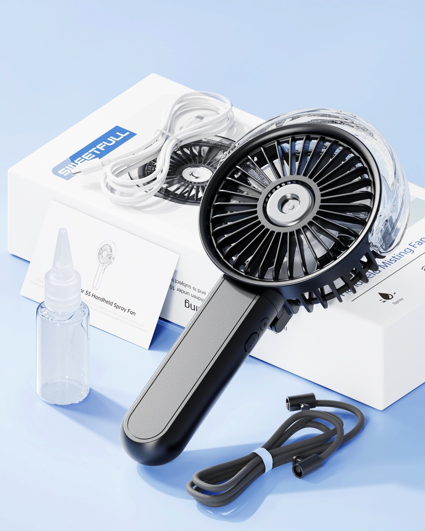 Tragbarer Nebelventilator - 180° faltbar | Brehn