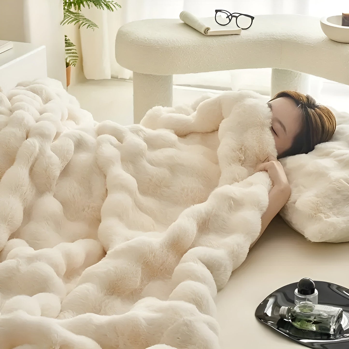Fleece- und Fleece-Brehnanket – Extra weich und warm | Perfekt für Sofa und Schlafzimmer