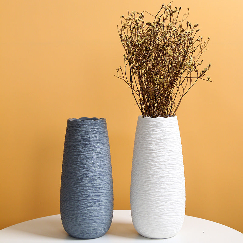 Elegante Strukturierte Keramische Blumenvase Brehn 1790310357