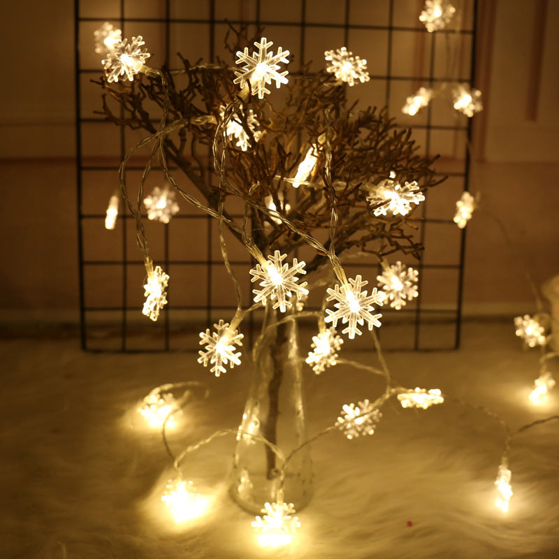 Schneeflocken Lichterkette
