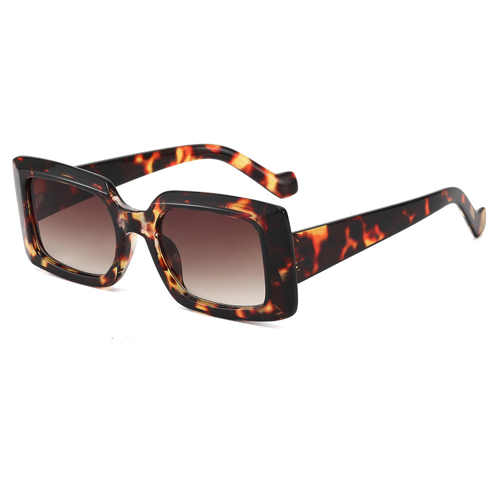 Damen modische quadratische Sonnenbrille mit transparentem Design Brehn