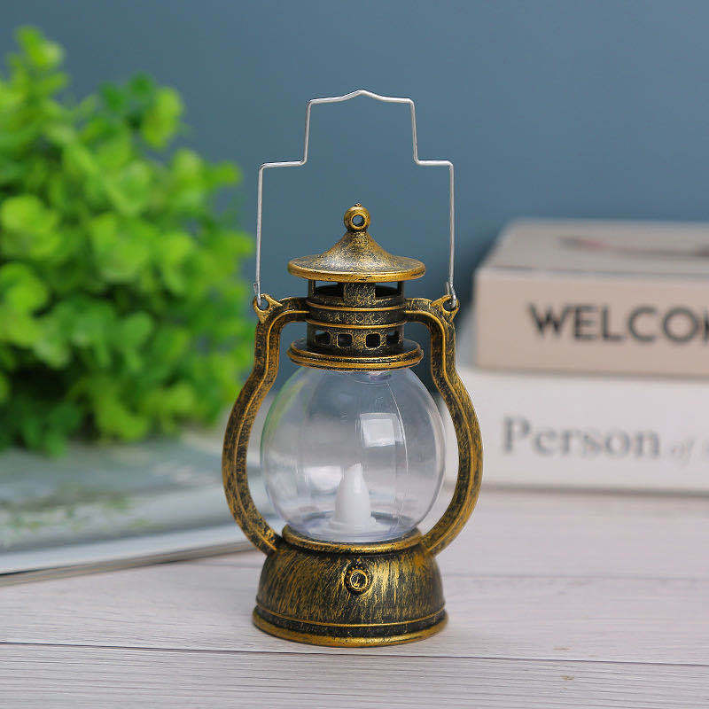 Vintage-Style LED Flameless Glaslaterne Kerzenlichter mit flackernder Flamme und tragbarem Griff Brehn
