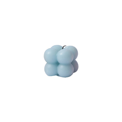 Geometrische Bubble-Cube Skulpturale Tisch-Wachskerze