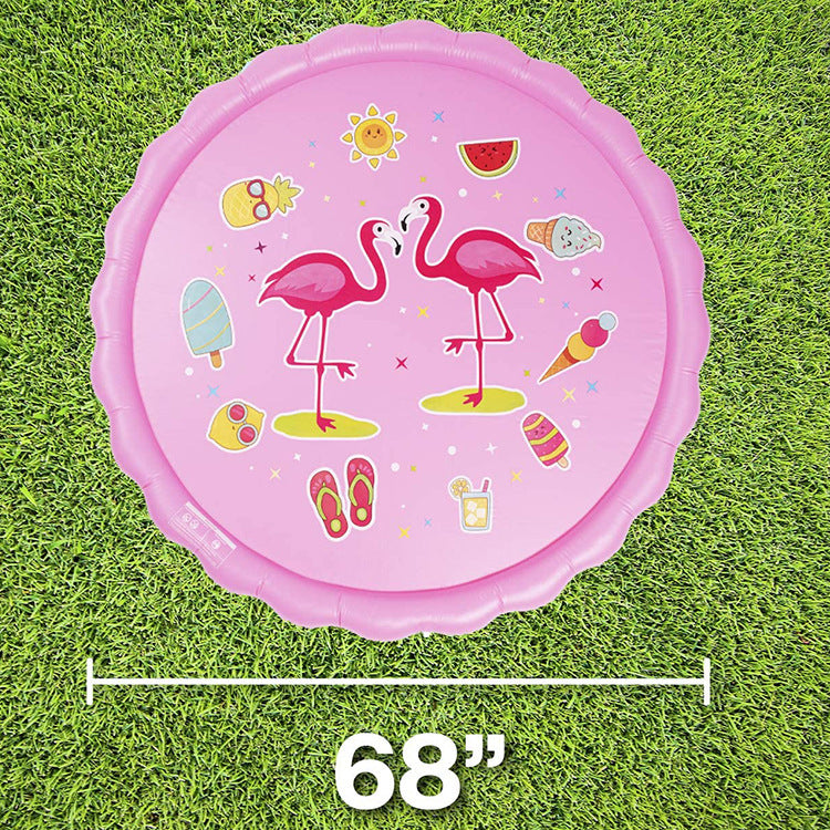 Unisex Spritzende Wasser-Spielmatte mit Meerestieren Brehn