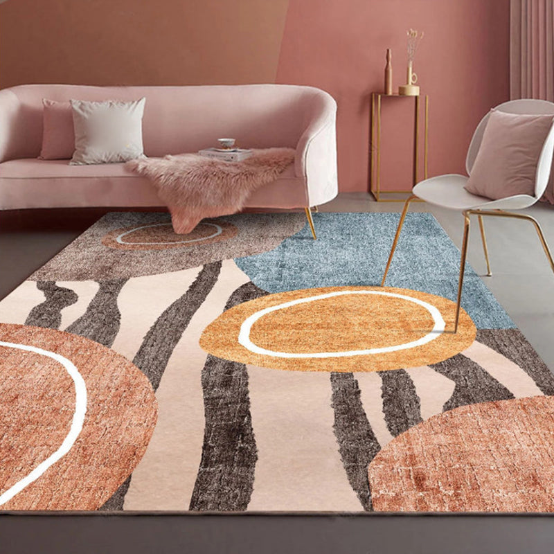 Brehn | Noviteit Slaapkamer Tapijt Multi-kleurige Geometrische Print Binnen Tapijt Synthetisch Antislip Achterkant Wasbaar Tapijt