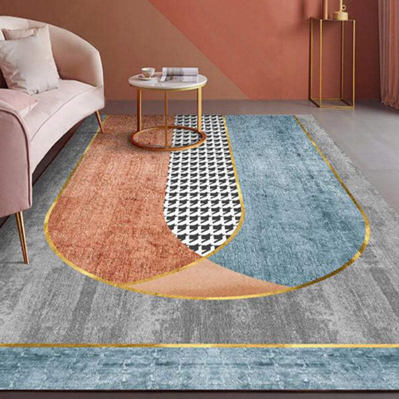Brehn | Noviteit Slaapkamer Tapijt Multi-kleurige Geometrische Print Binnen Tapijt Synthetisch Antislip Achterkant Wasbaar Tapijt
