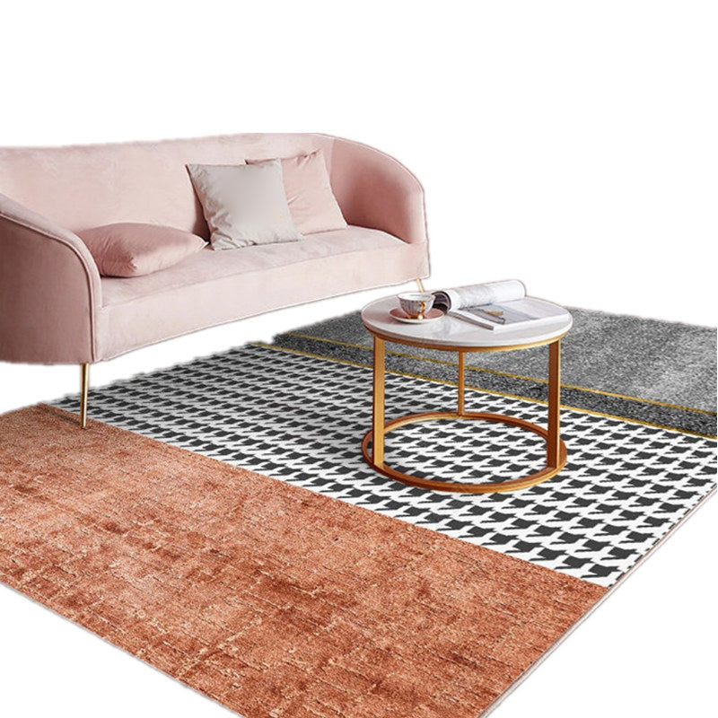 Brehn | Noviteit Slaapkamer Tapijt Multi-kleurige Geometrische Print Binnen Tapijt Synthetisch Antislip Achterkant Wasbaar Tapijt
