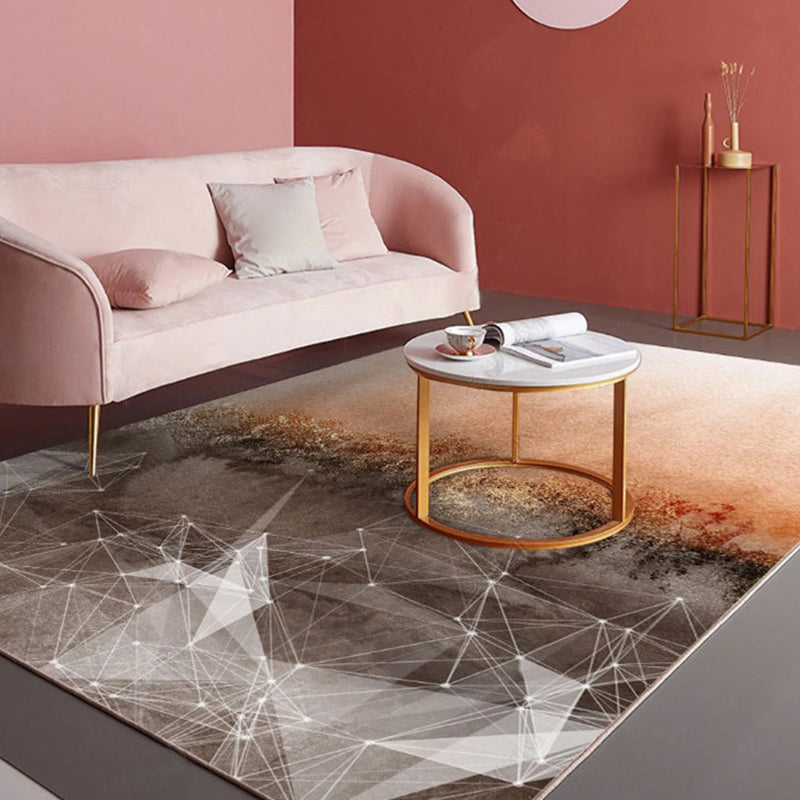 Brehn | Noviteit Slaapkamer Tapijt Multi-kleurige Geometrische Print Binnen Tapijt Synthetisch Antislip Achterkant Wasbaar Tapijt