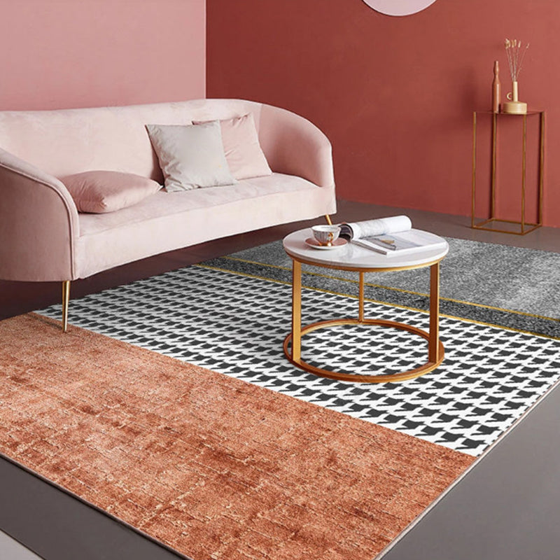 Brehn | Noviteit Slaapkamer Tapijt Multi-kleurige Geometrische Print Binnen Tapijt Synthetisch Antislip Achterkant Wasbaar Tapijt
