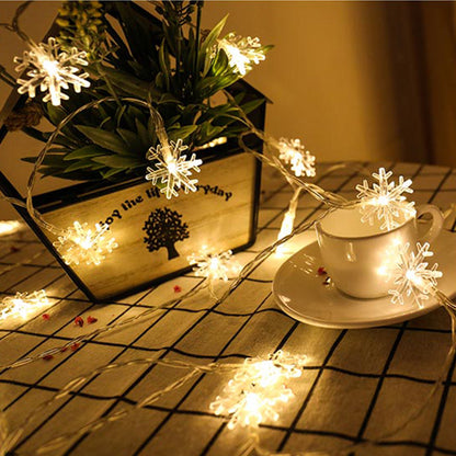 Schneeflocken Lichterkette