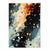 Abstrakter Fluid-Art-Druck Blau, Orange und Rot Nr. 2