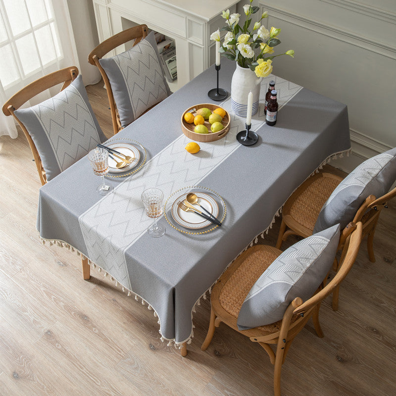 Elegante Gewebte Tischdecke