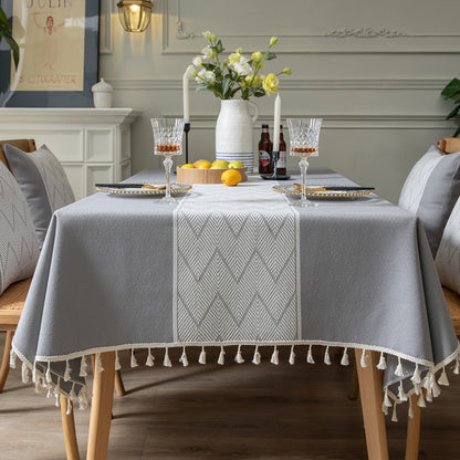 Elegante Gewebte Tischdecke