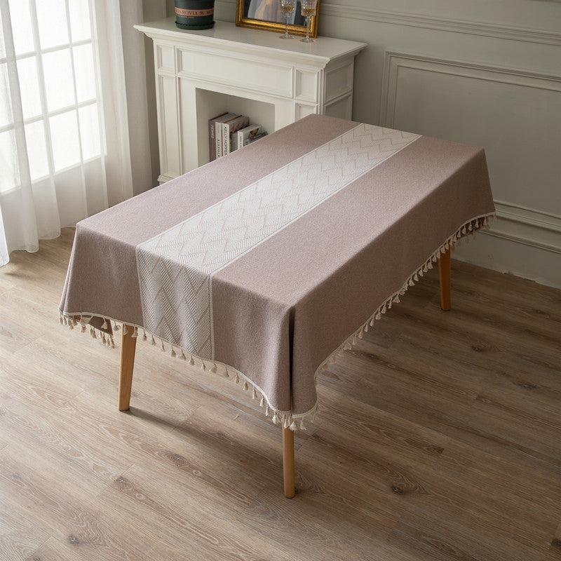 Elegante Gewebte Tischdecke