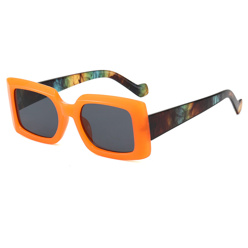 Damen modische quadratische Sonnenbrille mit transparentem Design Brehn