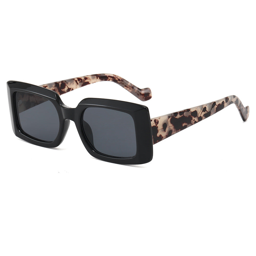 Damen modische quadratische Sonnenbrille mit transparentem Design Brehn