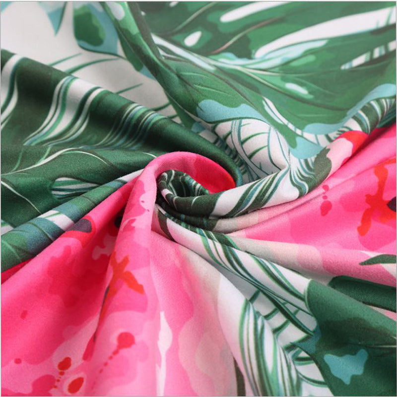 Strandtuch mit tropischem Flamingo-Design Brehn
