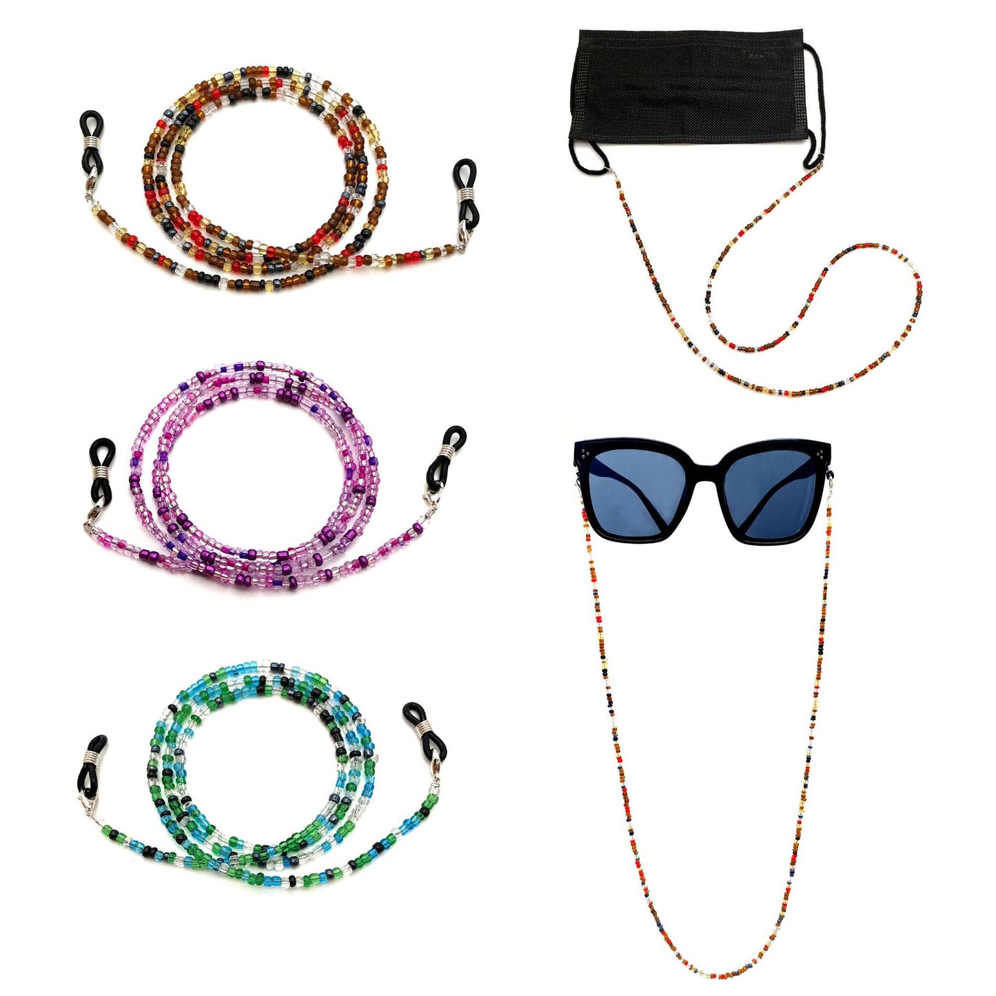 Beaded Eyewear Retainer Chain Brehn