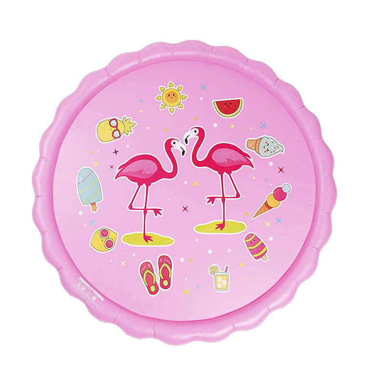 Unisex Spritzende Wasser-Spielmatte mit Meerestieren Brehn