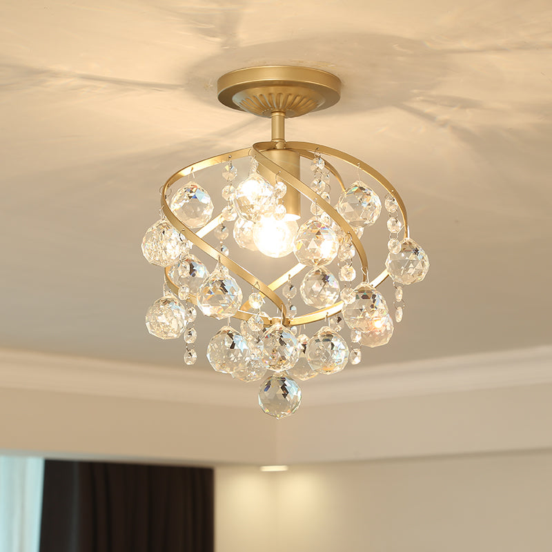 Brehn | CrystalElegance Pendant - Luxus-Deckenleuchte mit Messingakzenten