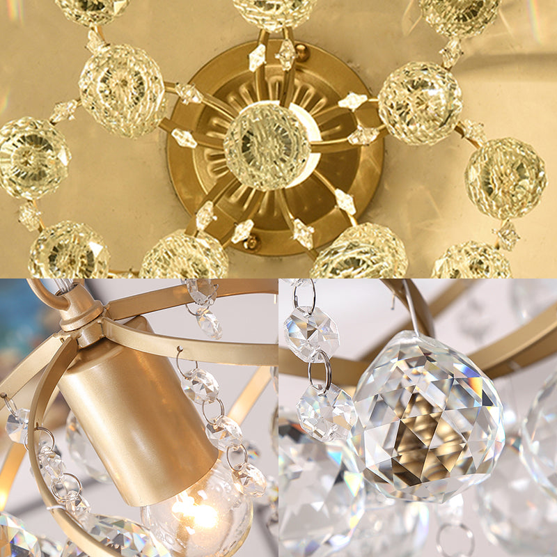 Brehn | CrystalElegance Pendant - Luxus-Deckenleuchte mit Messingakzenten