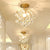 Brehn | CrystalElegance Pendant - Luxus-Deckenleuchte mit Messingakzenten