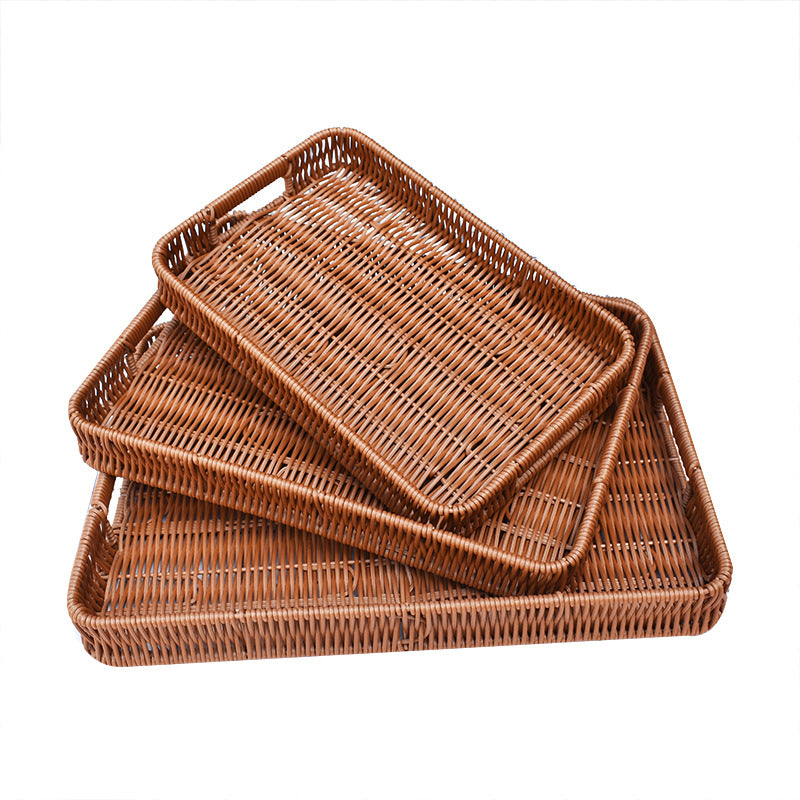 Handgefertigtes geflochtenes Serviertablett-Set Brehn 1789539601