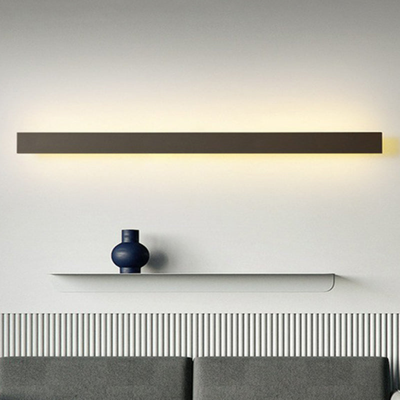 Aluminium lineare LED-Wandbeleuchtung zeitgenössische schwarze Wandleuchte für das Wohnzimmer | Brehn