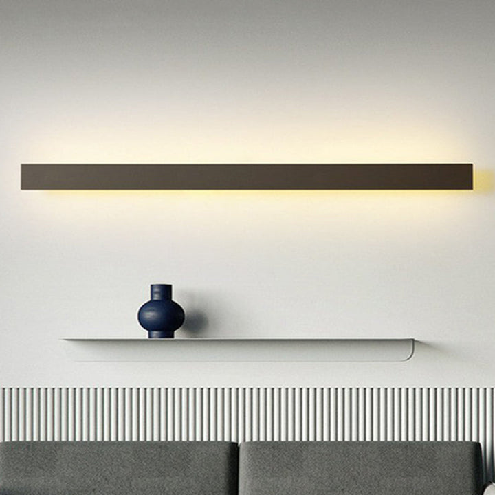Aluminium lineare LED-Wandbeleuchtung zeitgenössische schwarze Wandleuchte für das Wohnzimmer | Brehn